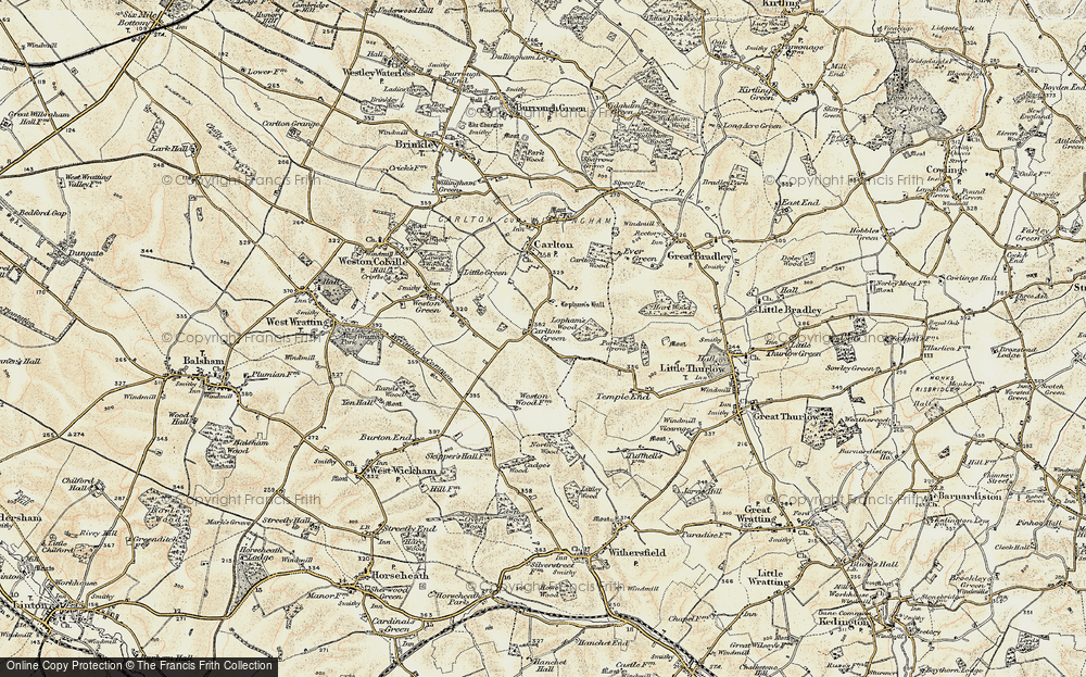Old Map of Carlton Green, 1899-1901 in 1899-1901
