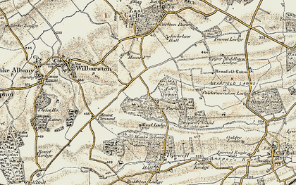 Old map of Darnell's Lodge in 1901-1902