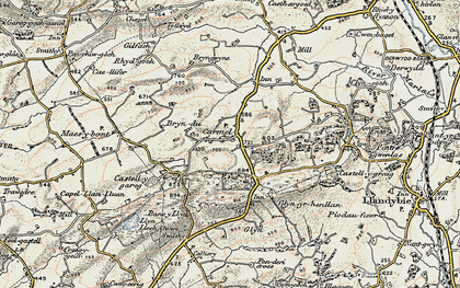 Old map of Carmel in 1900-1901