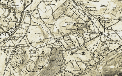 Old map of Blackshouse in 1904-1905
