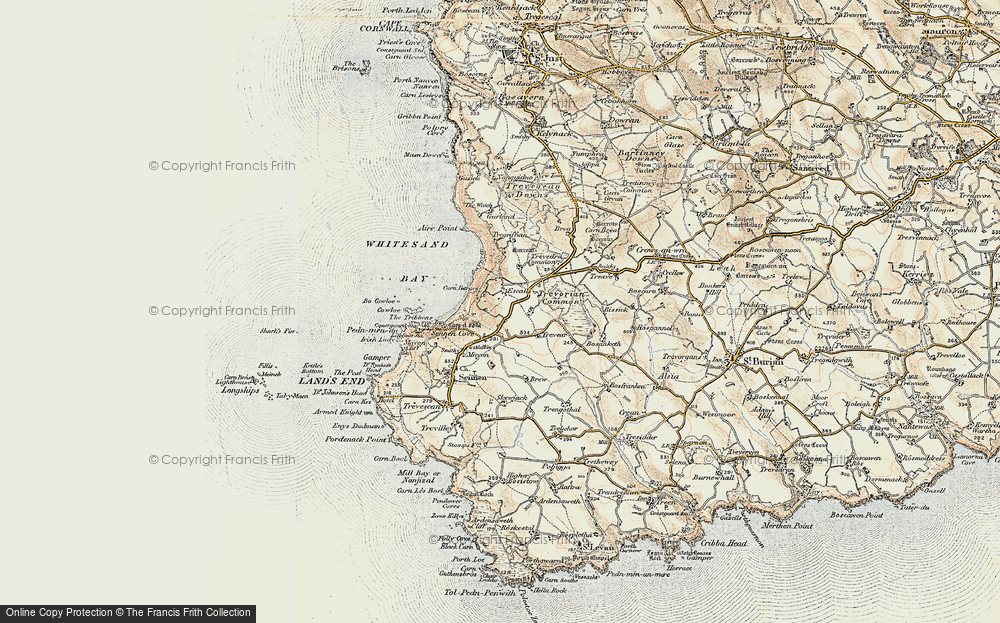 Old Map of Carn Towan, 1900 in 1900