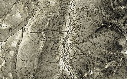 Old map of Allt Coire nam Mart in 1908
