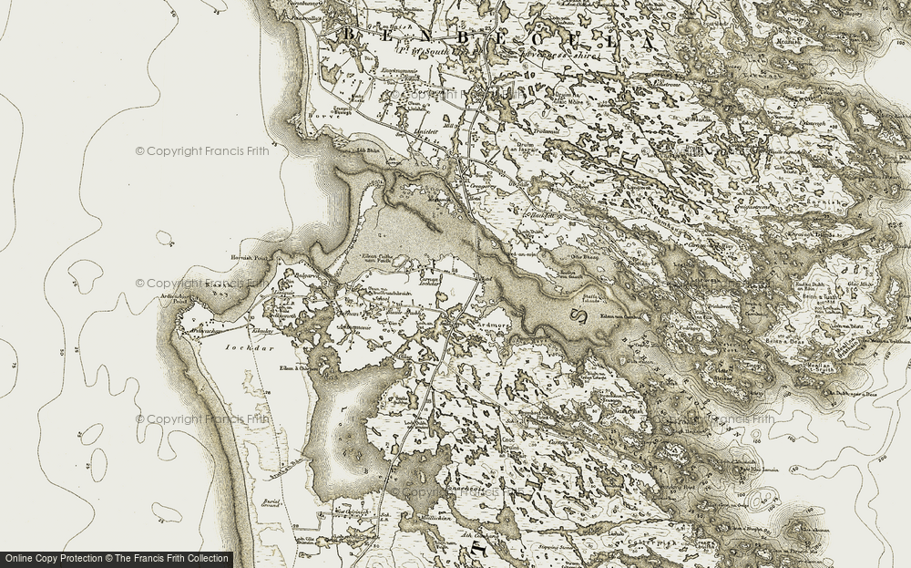 Old Map of Càrnan, 1911 in 1911
