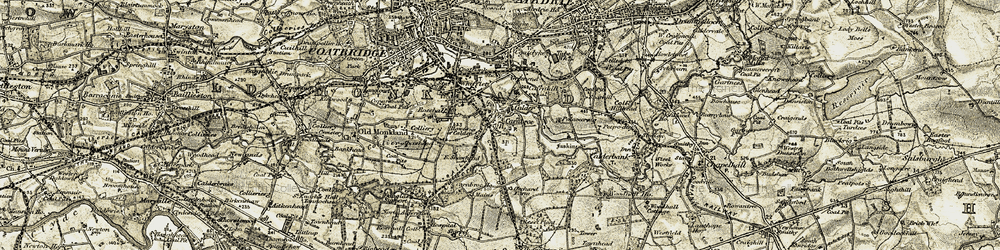 Old map of Carnbroe in 1904-1905