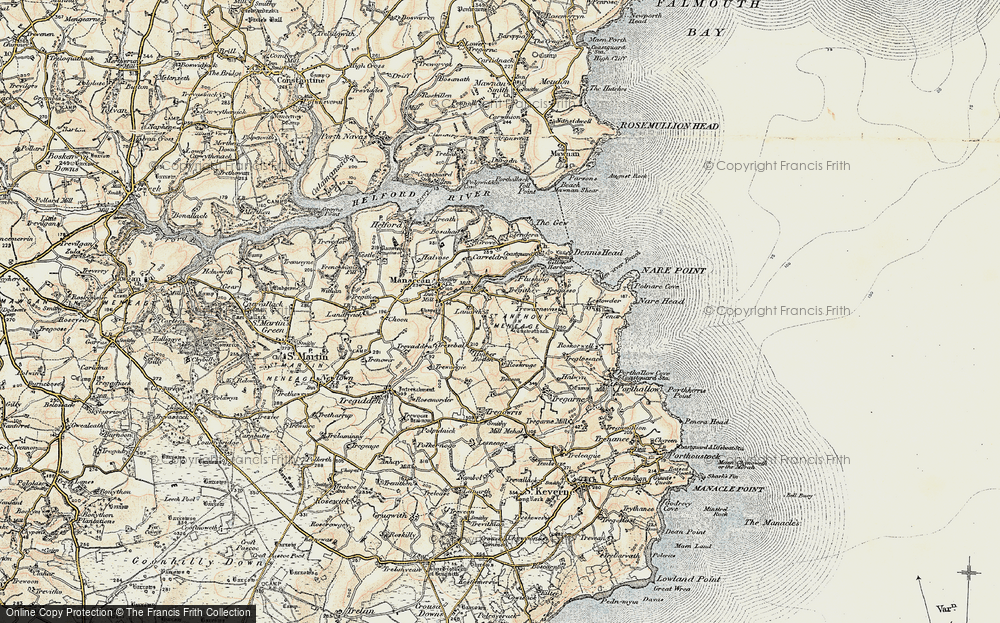 Historic Ordnance Survey Map of Carne, 1900 - Francis Frith