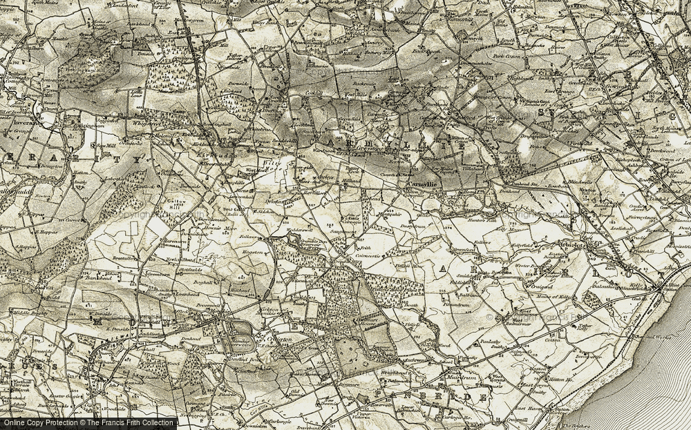 Old Map of Carnegie, 1907-1908 in 1907-1908