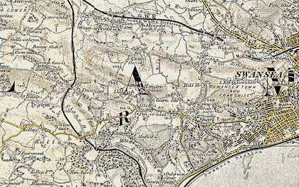 Old map of Carnglas in 1900-1901