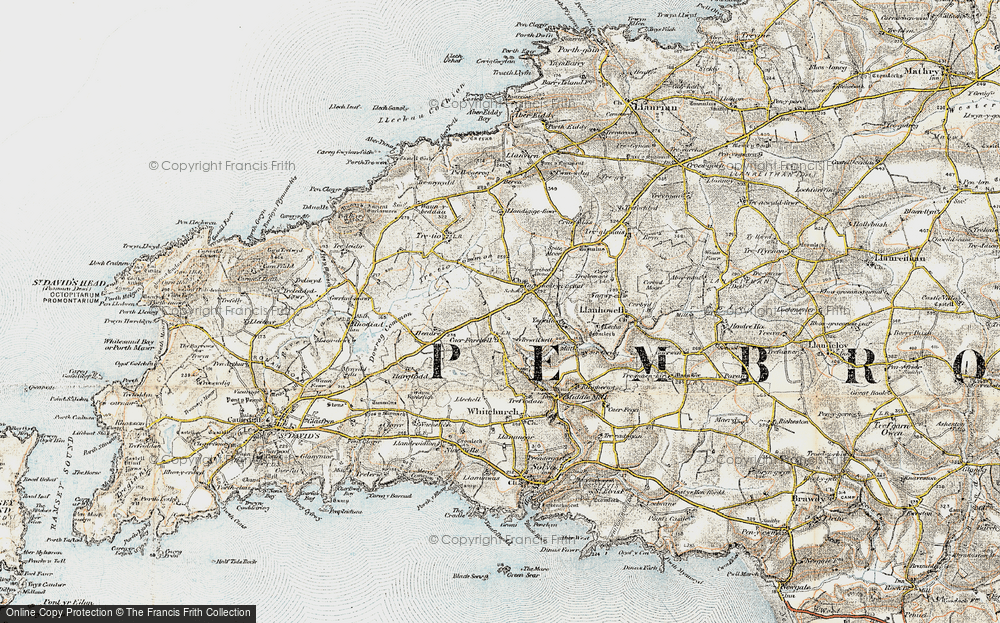 Old Map of Carnhedryn, 0-1912 in 0-1912