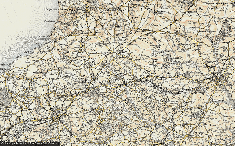 Old Map of Carnhot, 1900 in 1900