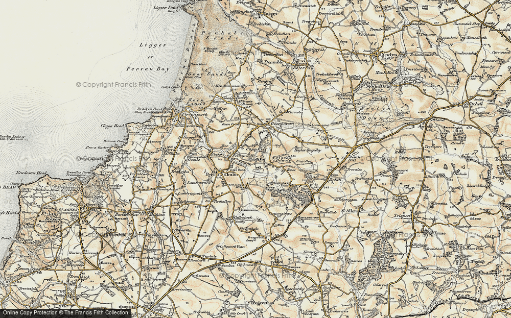 Old Map of Carnkief, 1900 in 1900
