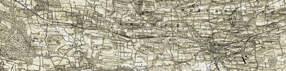 Old map of Carnock in 1904-1906