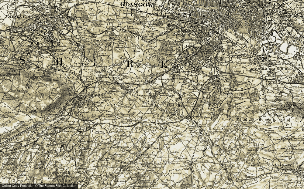 Old Map of Carnwadric, 1904-1905 in 1904-1905