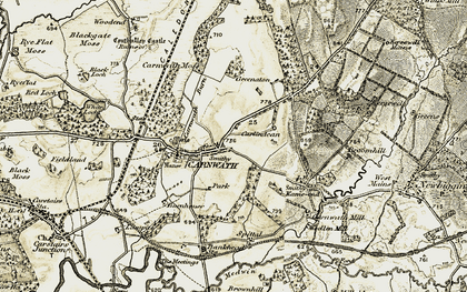 Old map of Carnwath in 1904-1905
