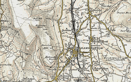 Old map of Carr in 1903