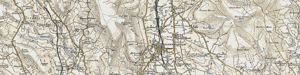 Old map of Carr in 1903
