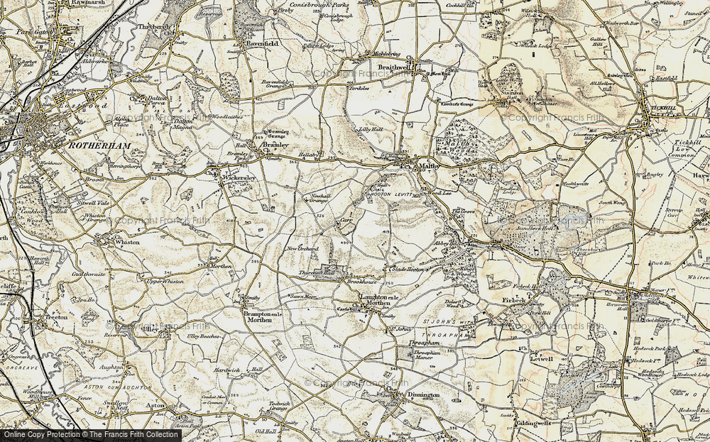 Old Map of Carr, 1903 in 1903
