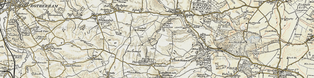 Old map of Carr in 1903