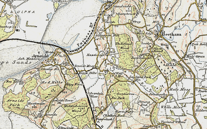 Old map of Carr Bank in 1903-1904