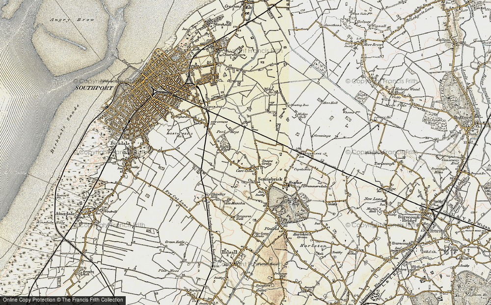 Old Map of Carr Cross, 1902-1903 in 1902-1903