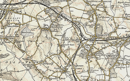 Old map of Carr Gate in 1903