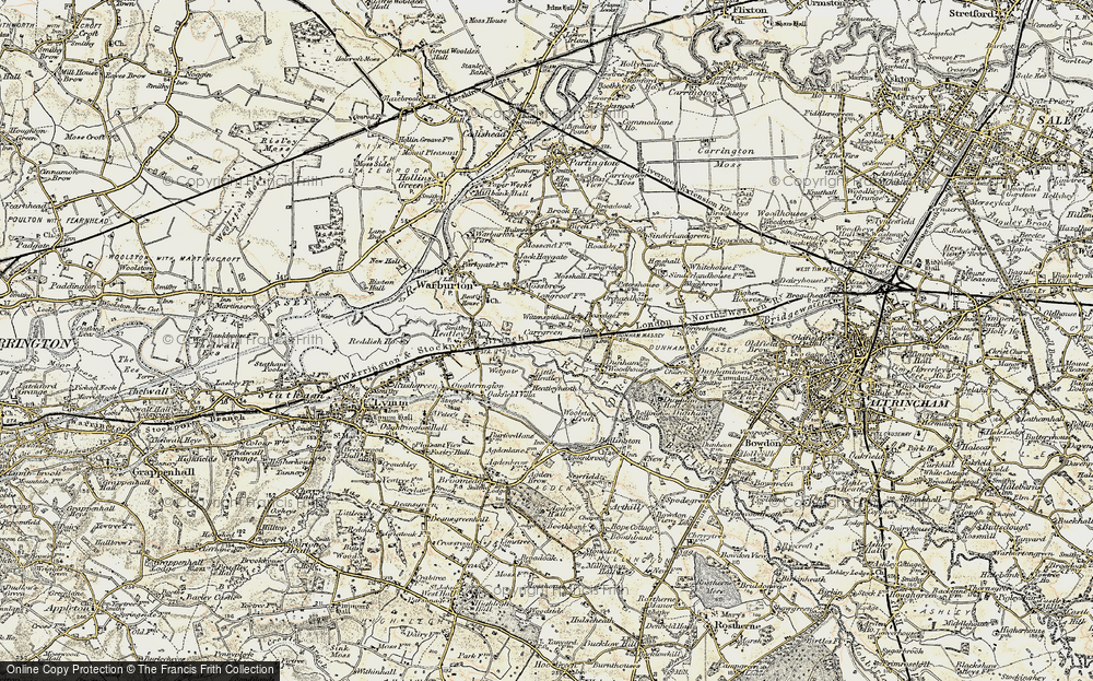 Old Map of Carr Green, 1903 in 1903