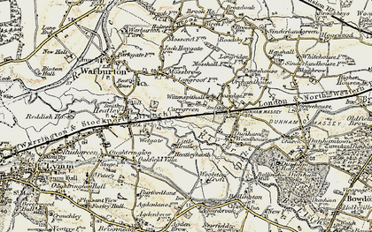 Old map of Carr Green in 1903