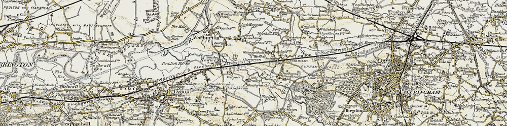 Old map of Carr Green in 1903