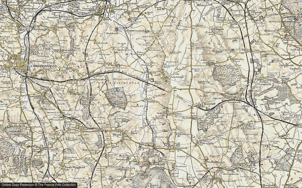 Old Map of Carr Vale, 1902-1903 in 1902-1903