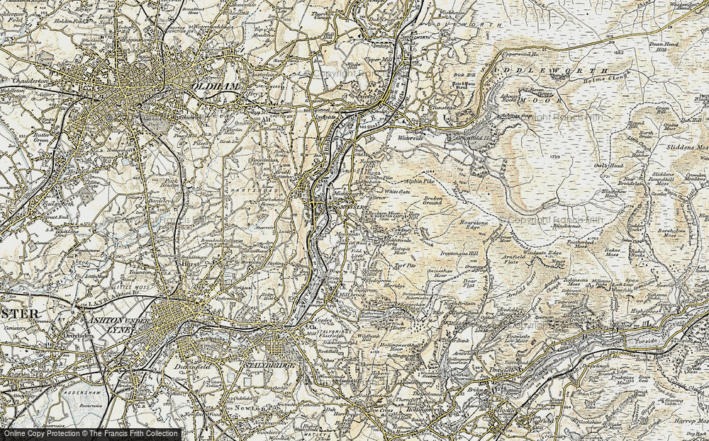 Old Map of Carrbrook, 1903 in 1903