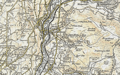 Old map of Carrbrook in 1903