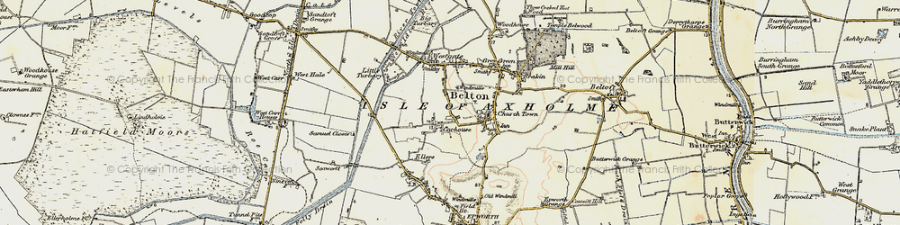 Old map of Carrhouse in 1903
