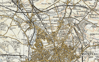 Old map of Carrington in 1902-1903
