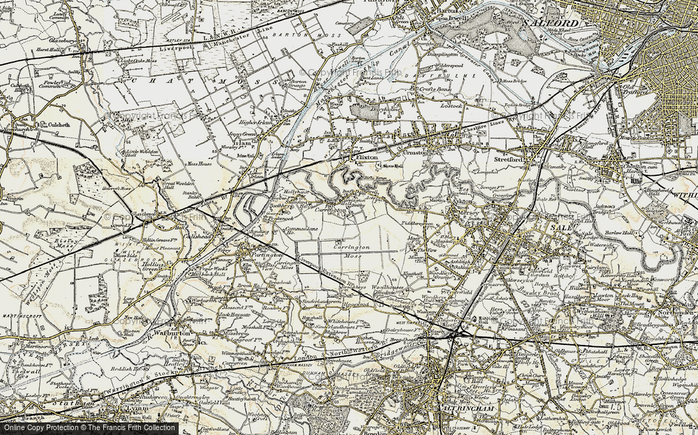 Old Map of Carrington, 1903 in 1903