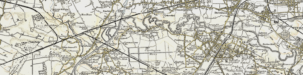 Old map of Carrington in 1903