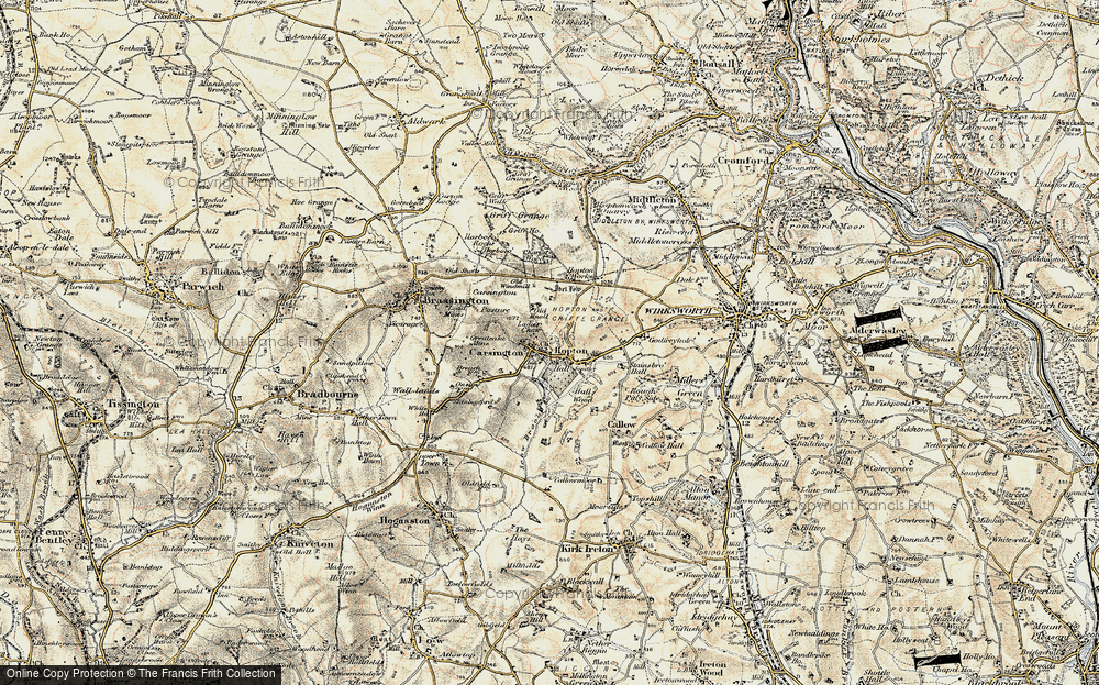 Old Map of Carsington, 1902 in 1902