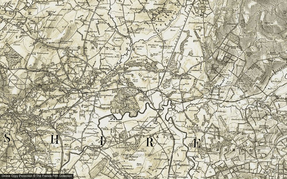 Old Map of Carstairs Junction, 1904-1905 in 1904-1905