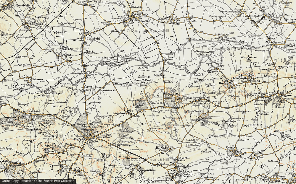 Old Map of Carswell Marsh, 1897-1899 in 1897-1899