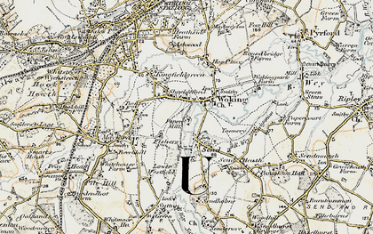 Old map of Cartbridge in 1897-1909