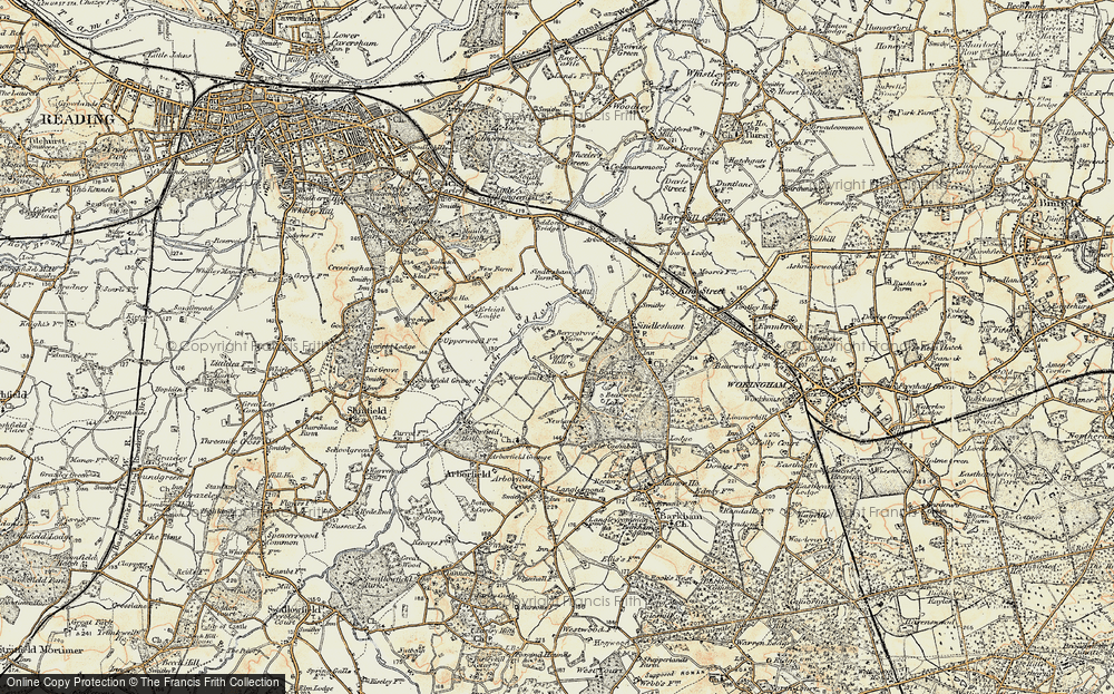 Old Map of Carter's Hill, 1897-1909 in 1897-1909