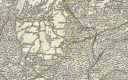 Old map of Carterspiece in 1899-1900