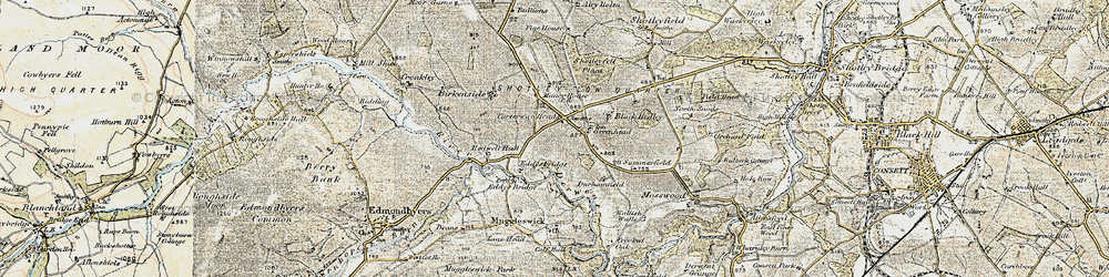 Old map of Birkenside in 1901-1904