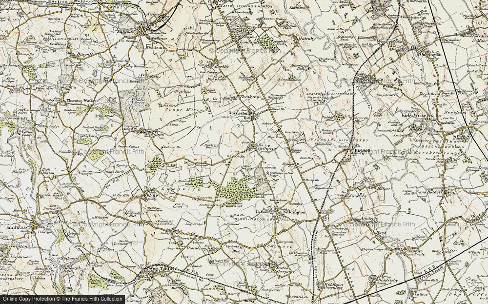 Old Map of Carthorpe, 1903-1904 in 1903-1904