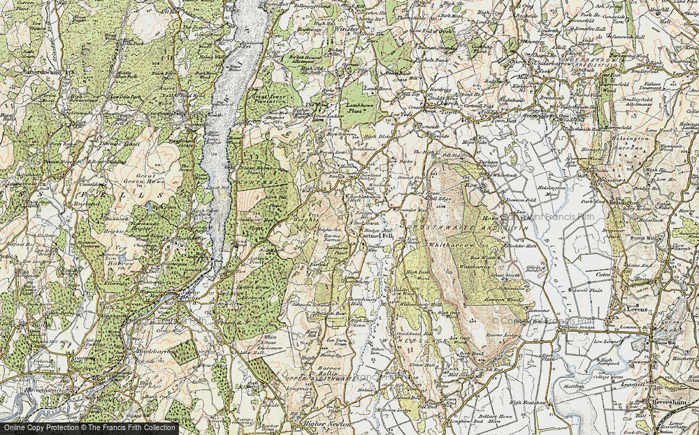 Old Map of Cartmel Fell, 1903-1904 in 1903-1904