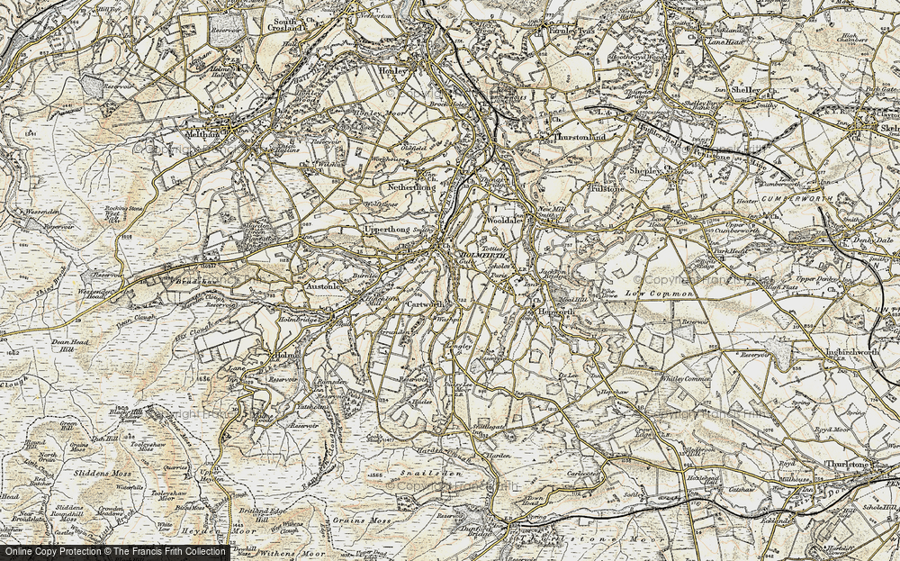 Old Map of Cartworth, 1903 in 1903