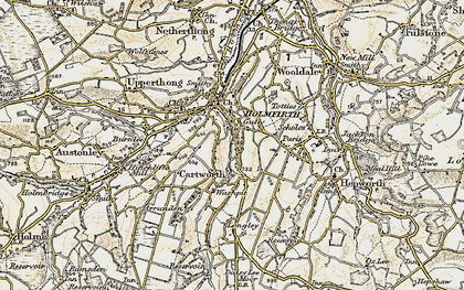 Old map of Cartworth in 1903