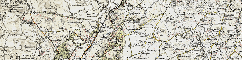 Old map of Todhillwood in 1901-1904