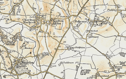 Old map of Cary Fitzpaine in 1899