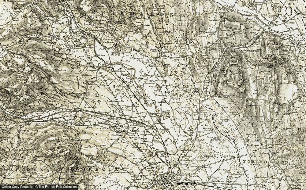 Old Map of Carzield, 1901-1905 in 1901-1905