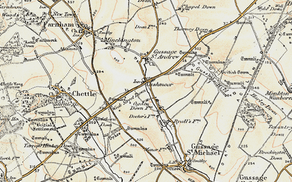 Old map of Cashmoor in 1897-1909
