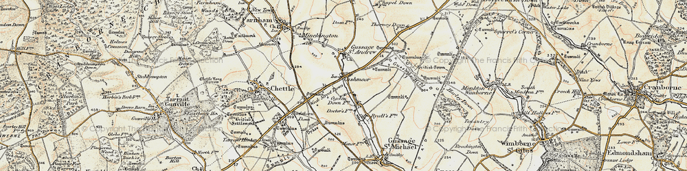 Old map of Cashmoor in 1897-1909
